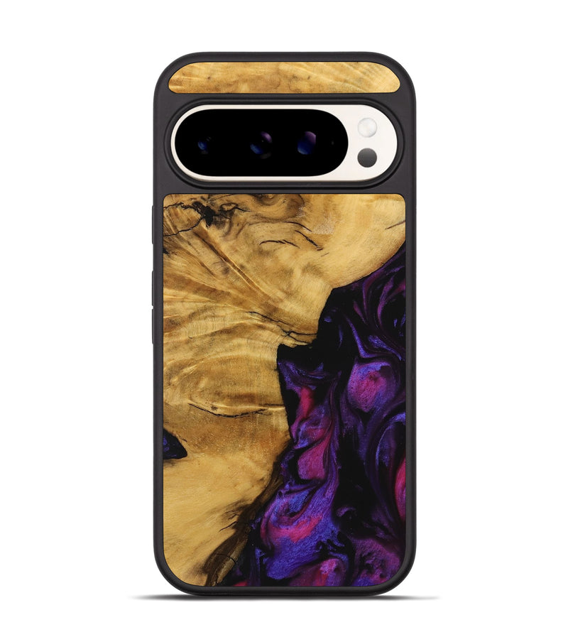 Pixel 9 Pro Wood Phone Case - Helaine (Purple, 740286)