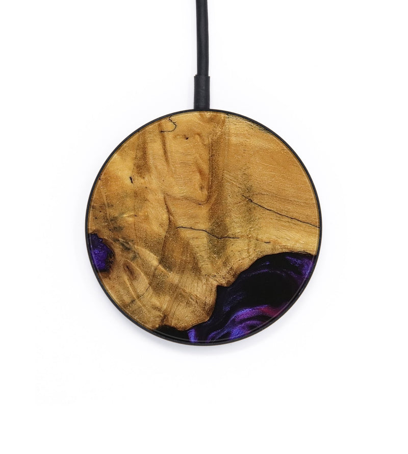 Circle Wood Wireless Charger - Loralee (Purple, 740287)