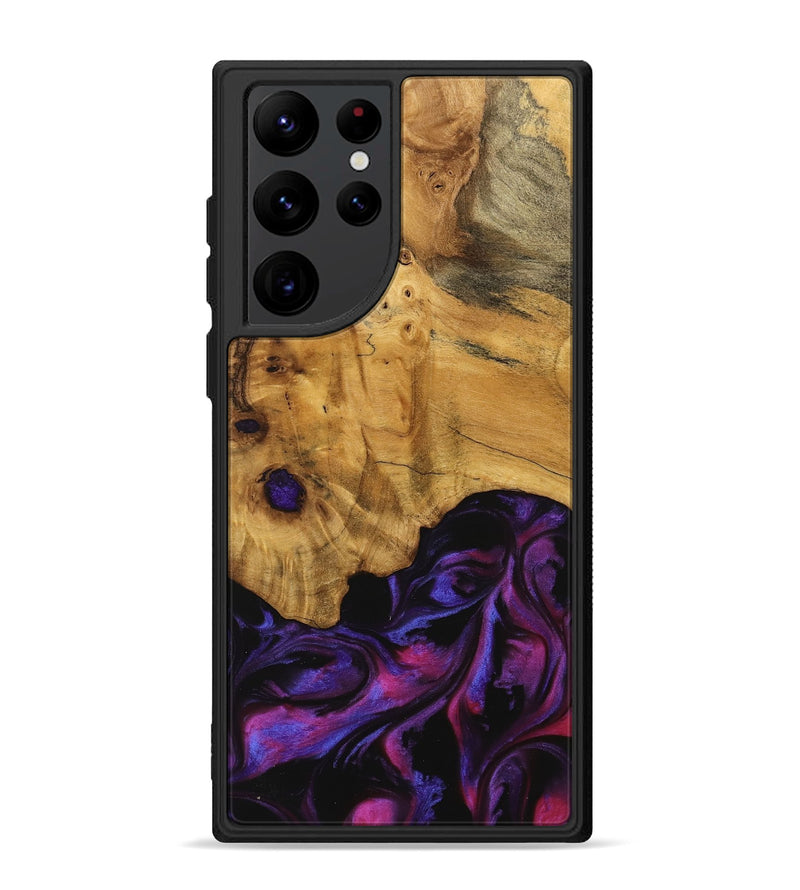 Galaxy S22 Ultra Wood Phone Case - Loralee (Purple, 740287)