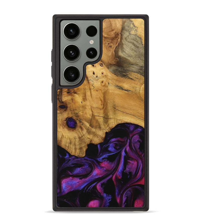 Galaxy S23 Ultra Wood Phone Case - Loralee (Purple, 740287)