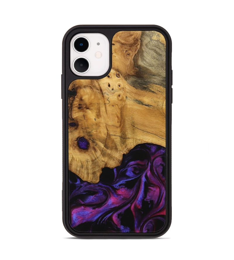 iPhone 11 Wood Phone Case - Loralee (Purple, 740287)