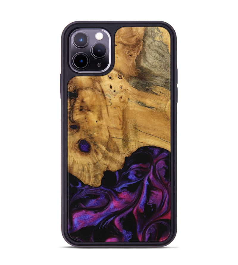 iPhone 11 Pro Max Wood Phone Case - Loralee (Purple, 740287)