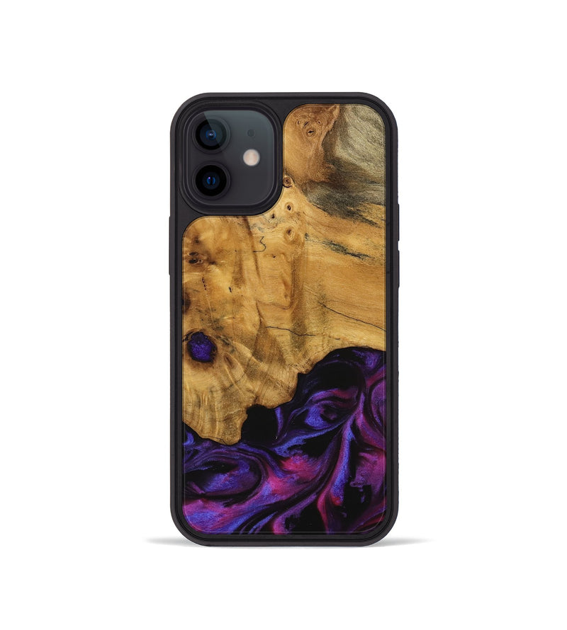 iPhone 12 mini Wood Phone Case - Loralee (Purple, 740287)