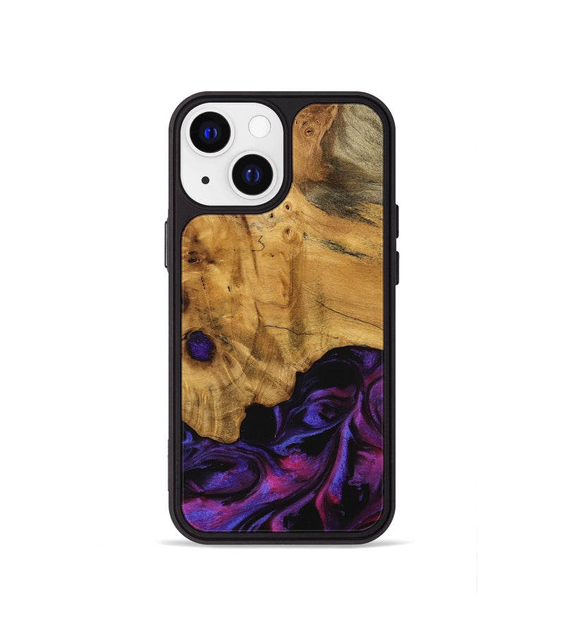 iPhone 13 mini Wood Phone Case - Loralee (Purple, 740287)