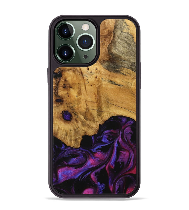 iPhone 13 Pro Max Wood Phone Case - Loralee (Purple, 740287)