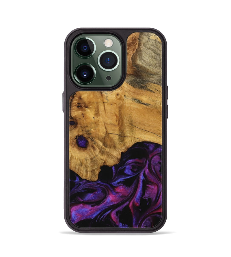 iPhone 13 Pro Wood Phone Case - Loralee (Purple, 740287)