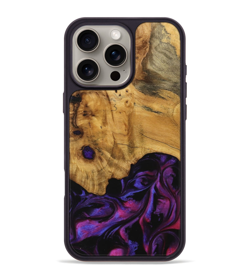 iPhone 16 Pro Max Wood Phone Case - Loralee (Purple, 740287)