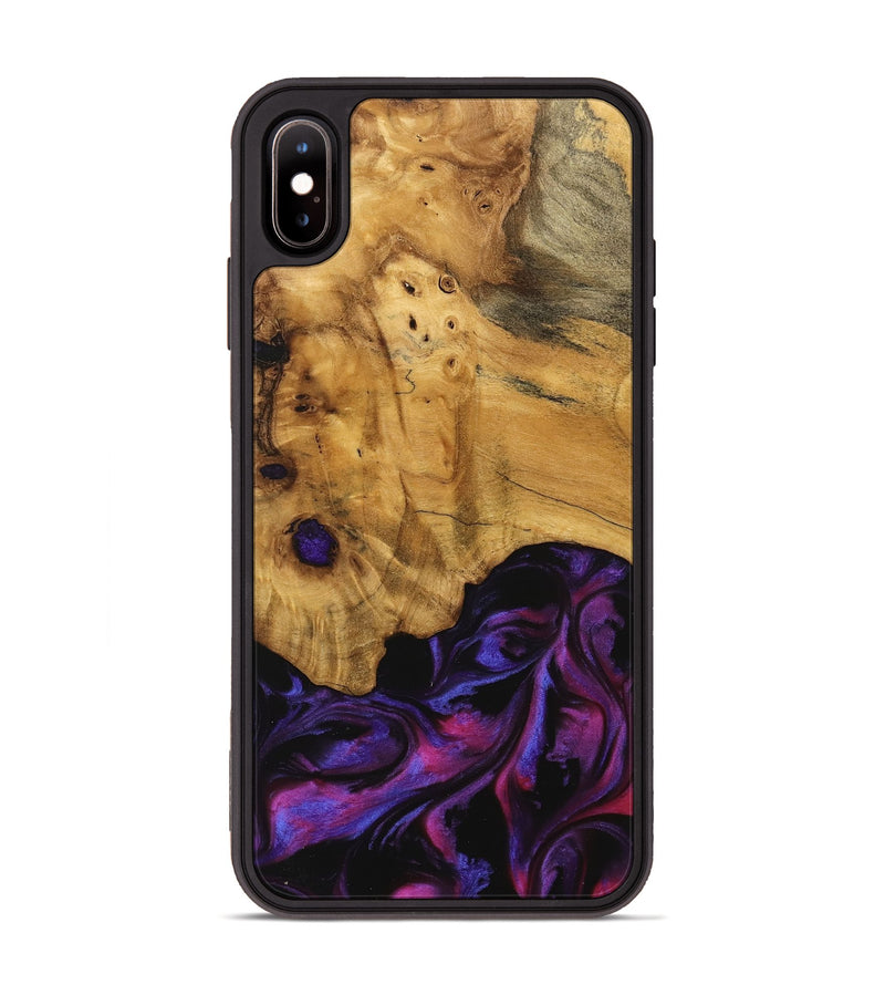 iPhone Xs Max Wood Phone Case - Loralee (Purple, 740287)