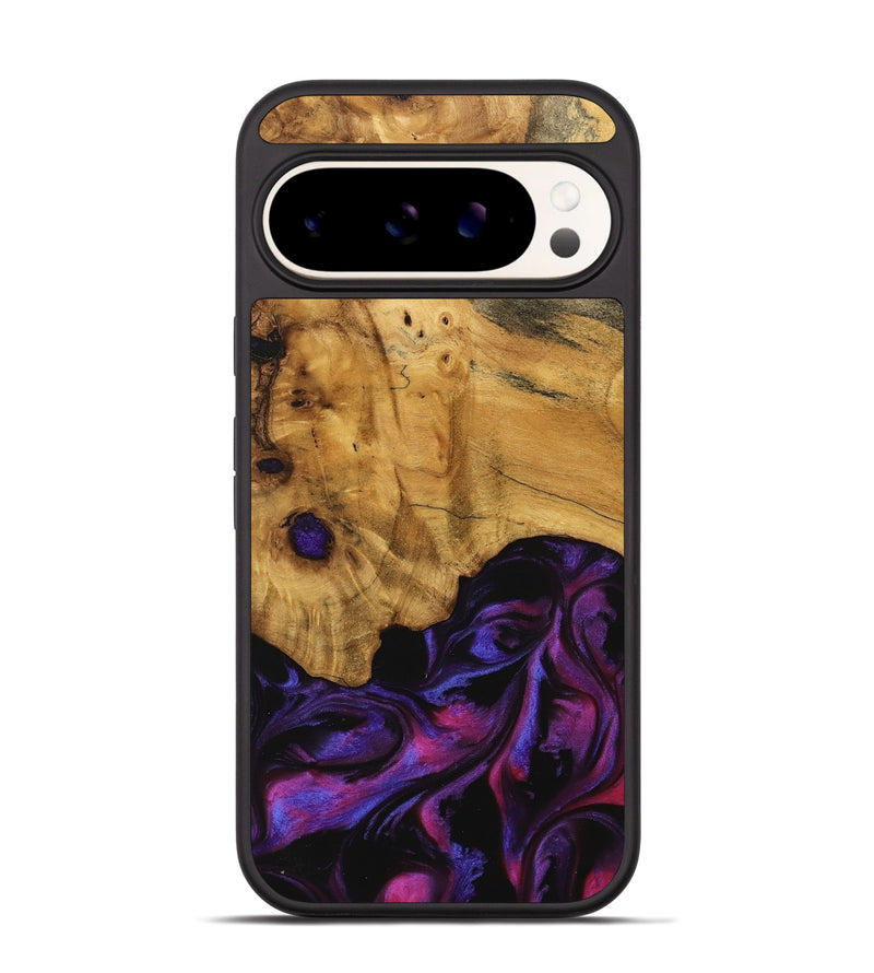 Pixel 9 Wood Phone Case - Loralee (Purple, 740287)