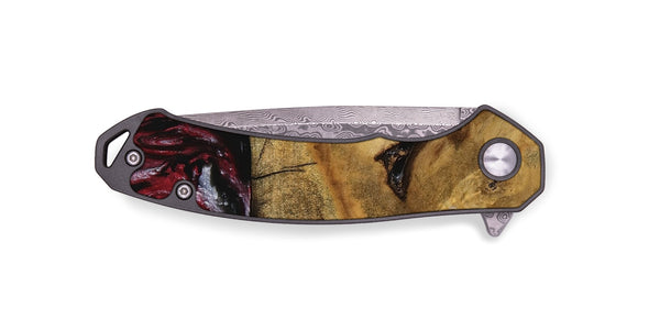 EDC Wood Pocket Knife - Wylma (Red, 740288)