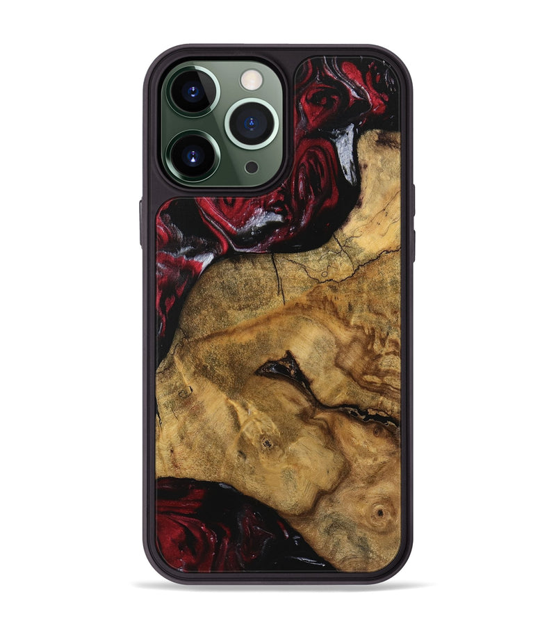 iPhone 13 Pro Max Wood Phone Case - Wylma (Red, 740288)