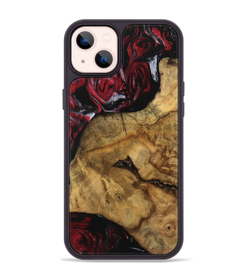 iPhone 14 Plus Wood Phone Case - Wylma (Red, 740288)