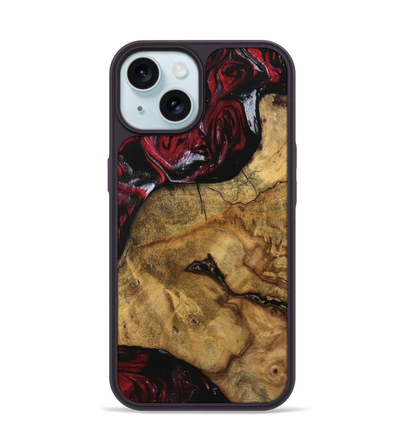 iPhone 15 Wood Phone Case - Wylma (Red, 740288)