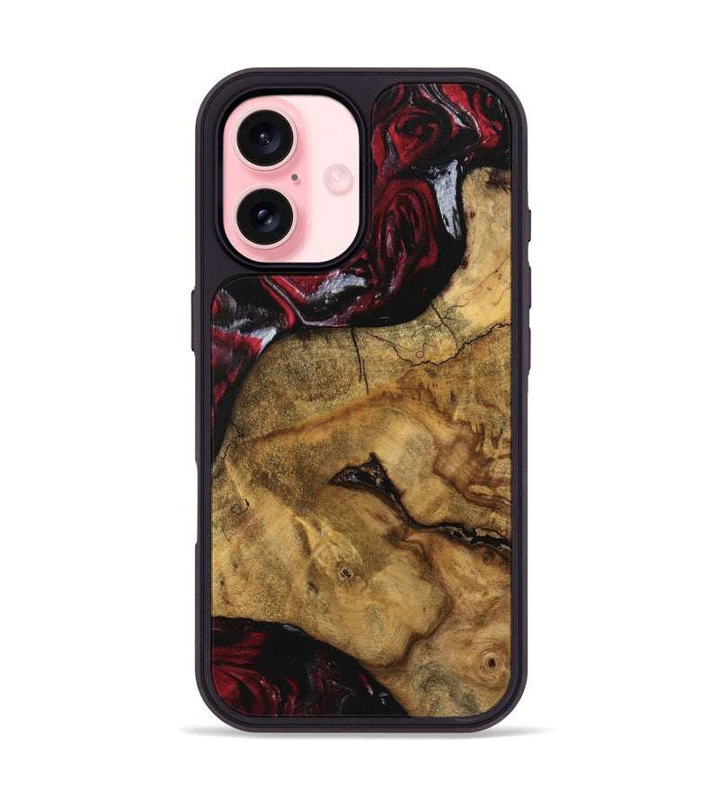 iPhone 16 Wood Phone Case - Wylma (Red, 740288)