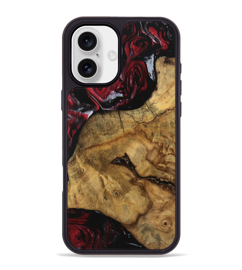 iPhone 16 Plus Wood Phone Case - Wylma (Red, 740288)