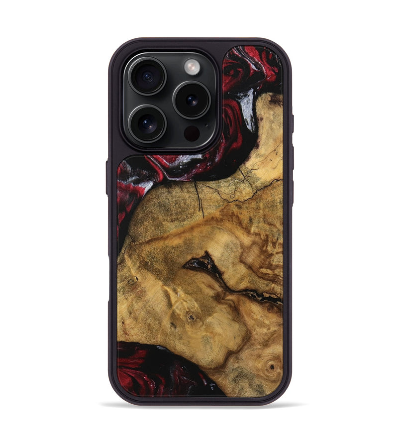 iPhone 16 Pro Wood Phone Case - Wylma (Red, 740288)