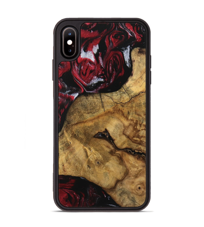 iPhone Xs Max Wood Phone Case - Wylma (Red, 740288)