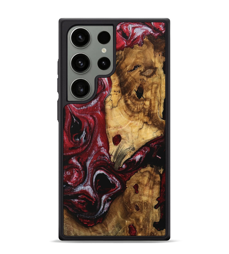 Galaxy S24 Ultra Wood Phone Case - Verlin (Red, 740298)