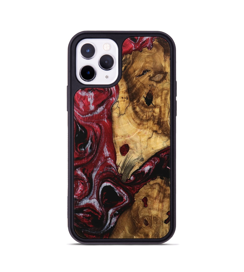 iPhone 11 Pro Wood Phone Case - Verlin (Red, 740298)