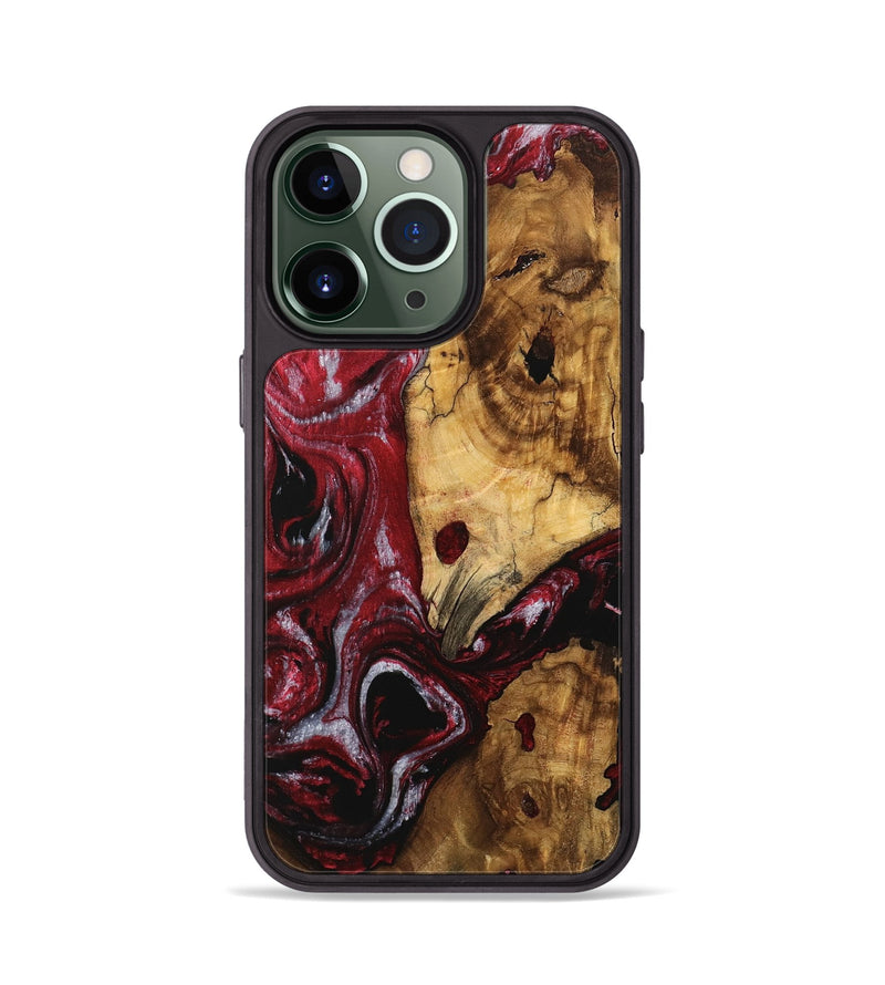 iPhone 13 Pro Wood Phone Case - Verlin (Red, 740298)