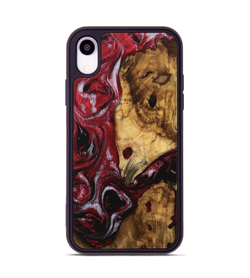 iPhone Xr Wood Phone Case - Verlin (Red, 740298)