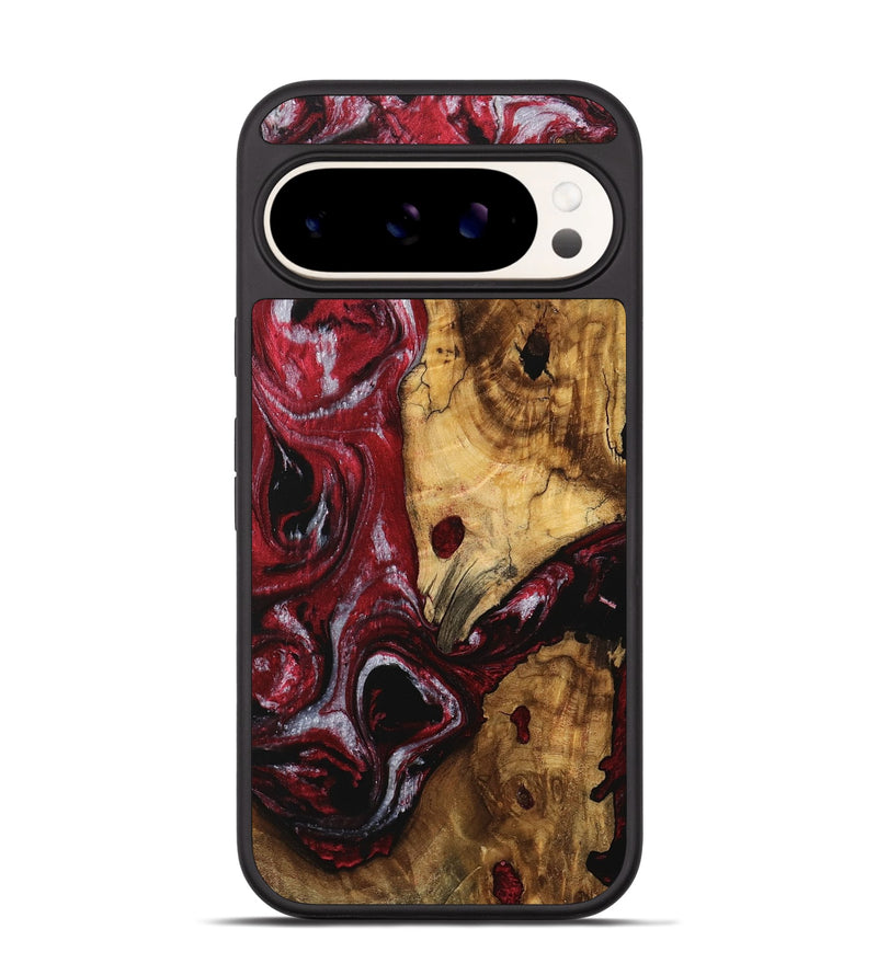 Pixel 9 Pro Wood Phone Case - Verlin (Red, 740298)