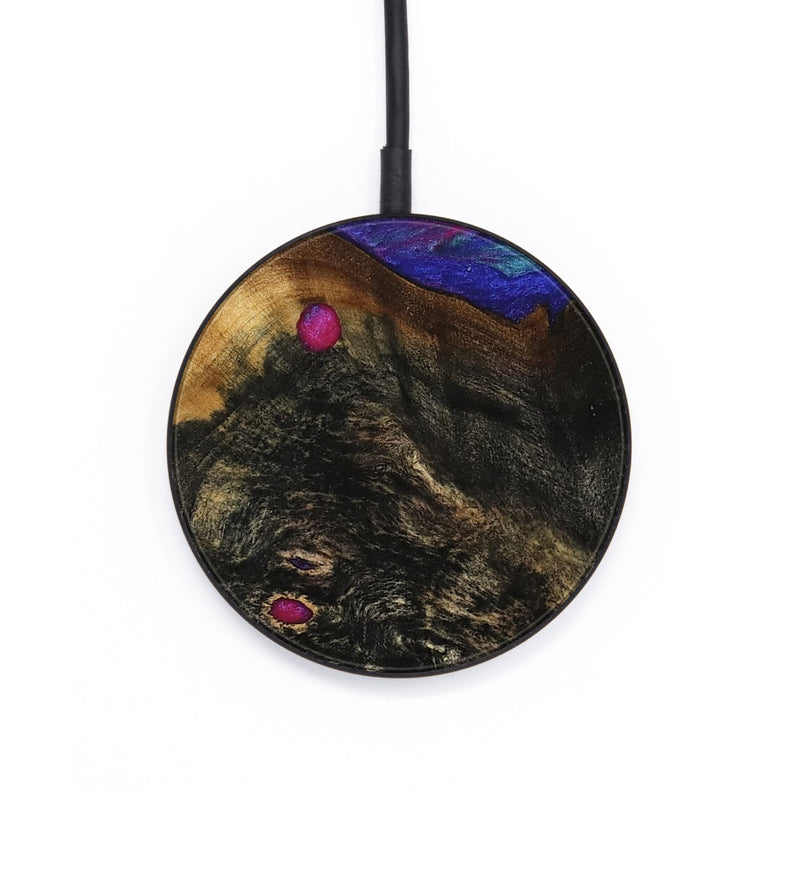 Circle Wood Wireless Charger - Osbaldo (Purple, 740303)