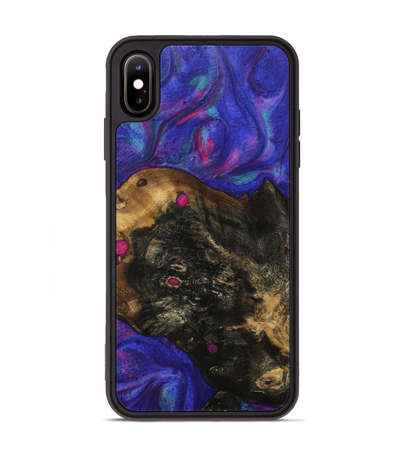 iPhone Xs Max Wood Phone Case - Osbaldo (Purple, 740303)