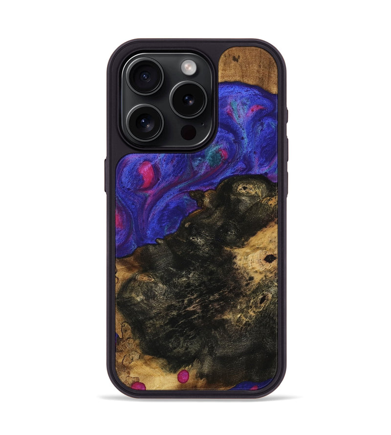 iPhone 15 Pro Wood Phone Case - Bethany (Purple, 740314)