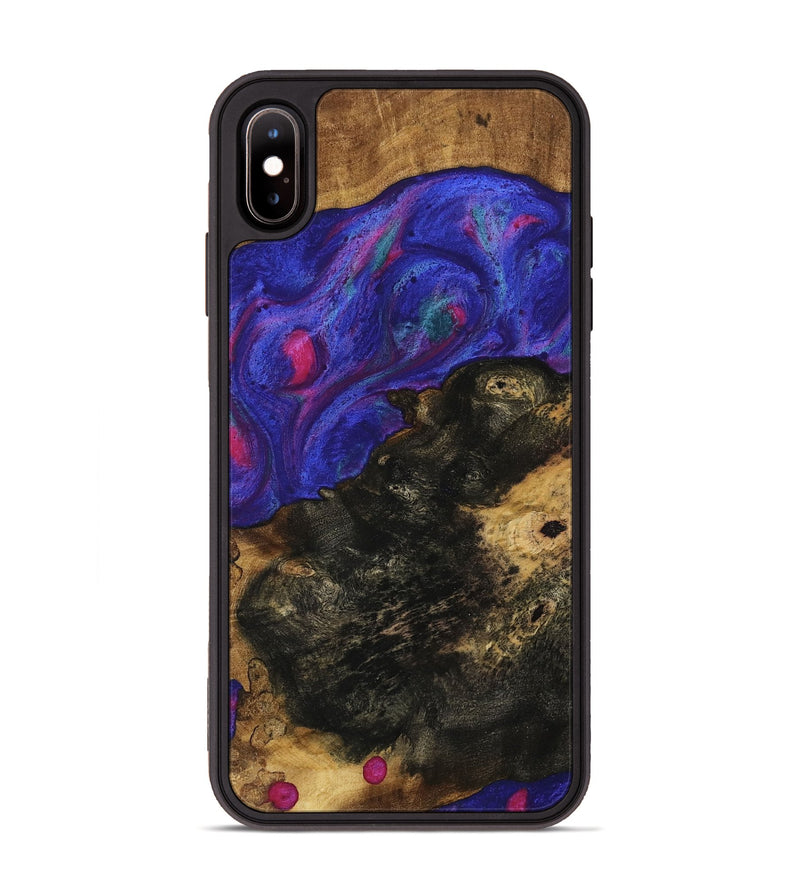 iPhone Xs Max Wood Phone Case - Bethany (Purple, 740314)