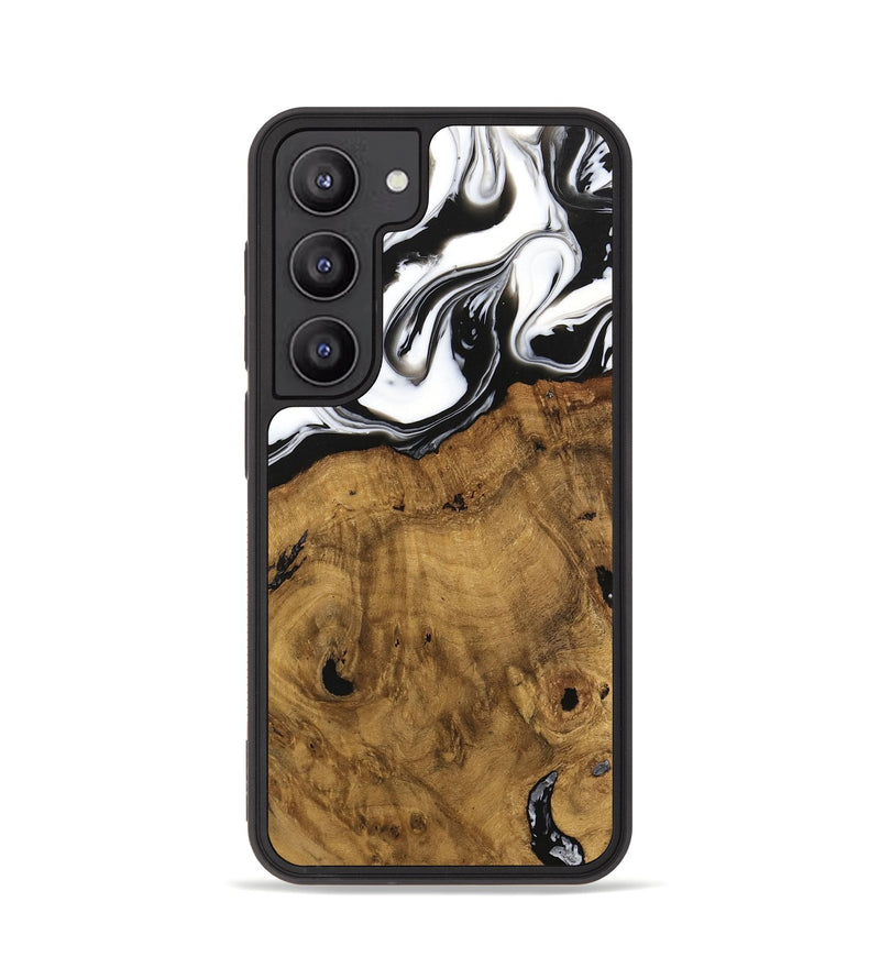 Galaxy S23 Wood Phone Case - Voto (Black & White, 740316)