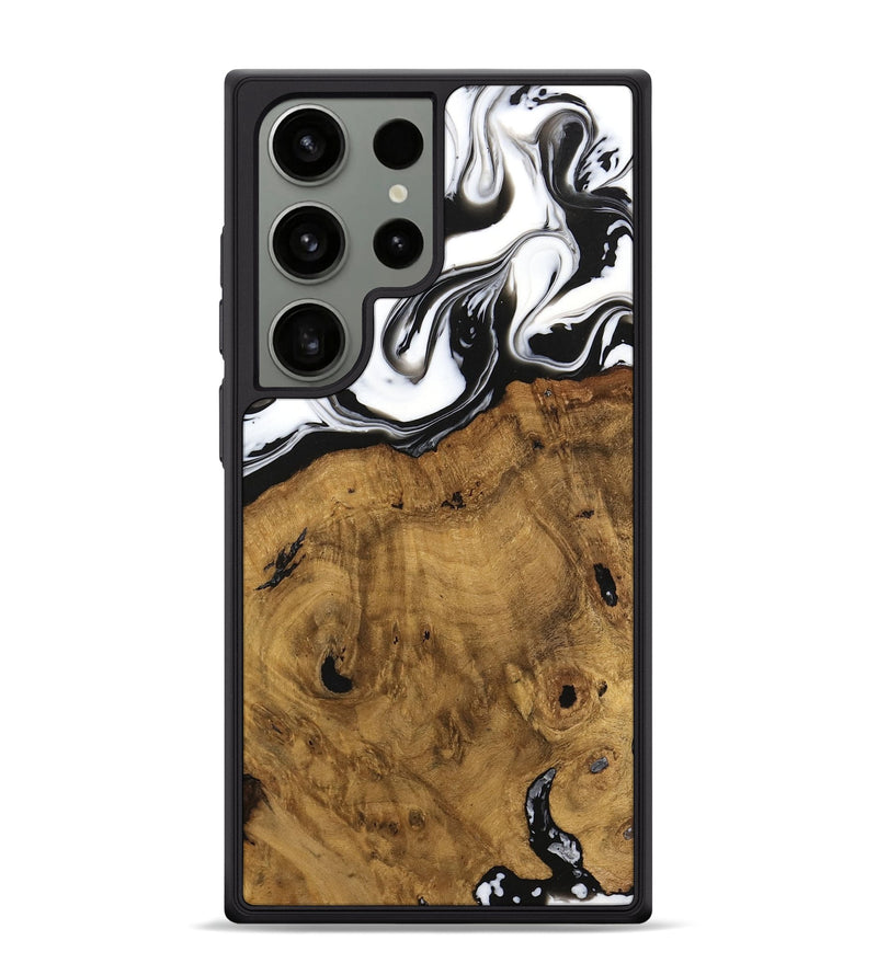 Galaxy S24 Ultra Wood Phone Case - Voto (Black & White, 740316)