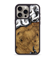 iPhone 15 Pro Max Wood Phone Case - Voto (Black & White, 740316)