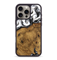 iPhone 16 Pro Max Wood Phone Case - Voto (Black & White, 740316)