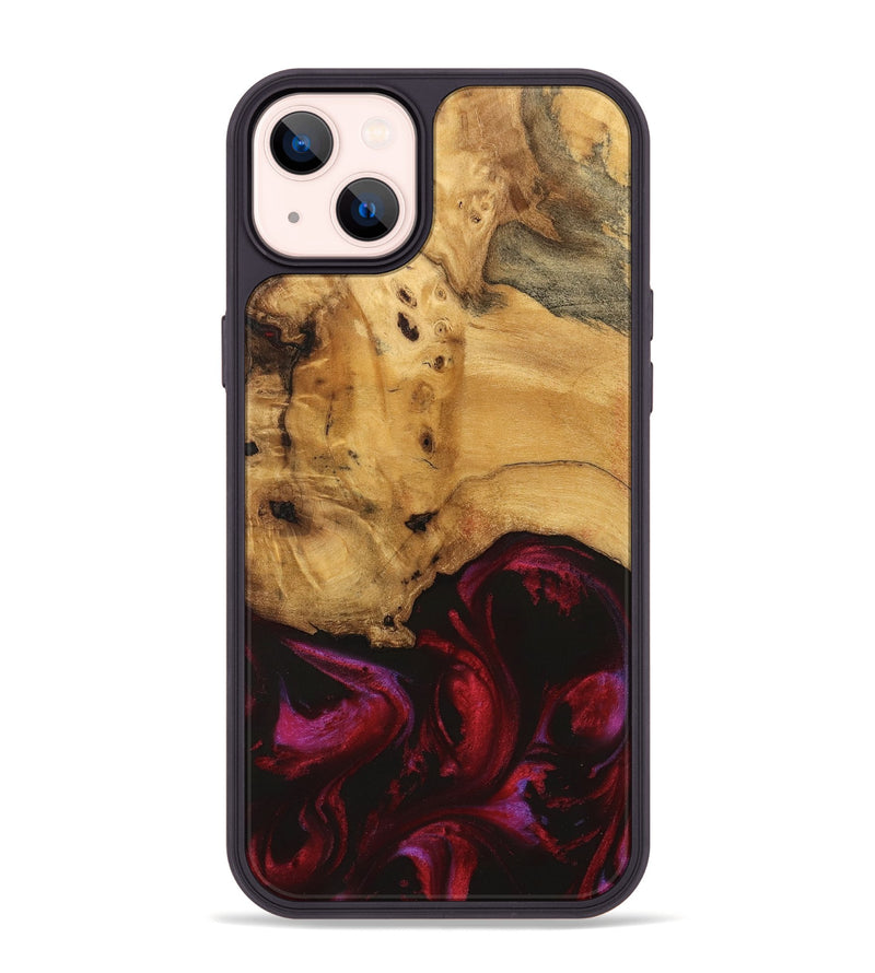 iPhone 14 Plus Wood Phone Case - Holmes (Red, 740330)