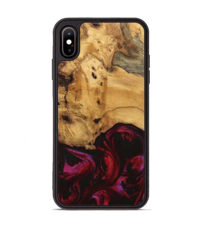 iPhone Xs Max Wood Phone Case - Holmes (Red, 740330)