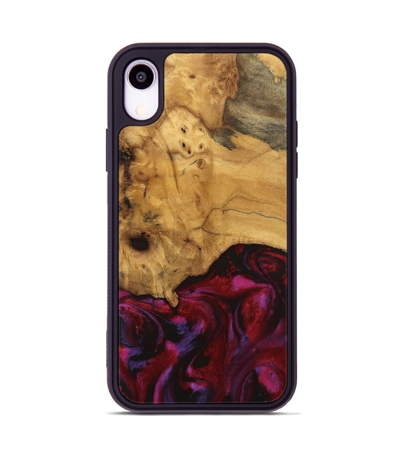 iPhone Xr Wood Phone Case - Rickrd (Red, 740338)