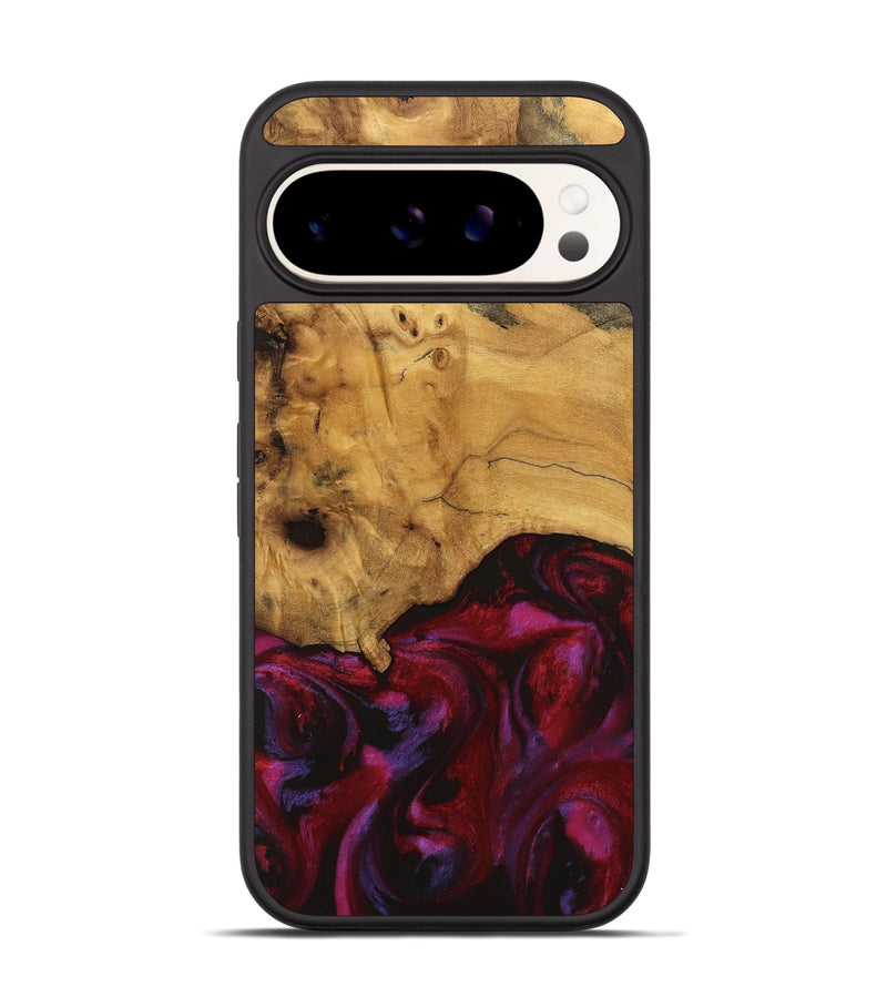 Pixel 9 Pro Wood Phone Case - Rickrd (Red, 740338)