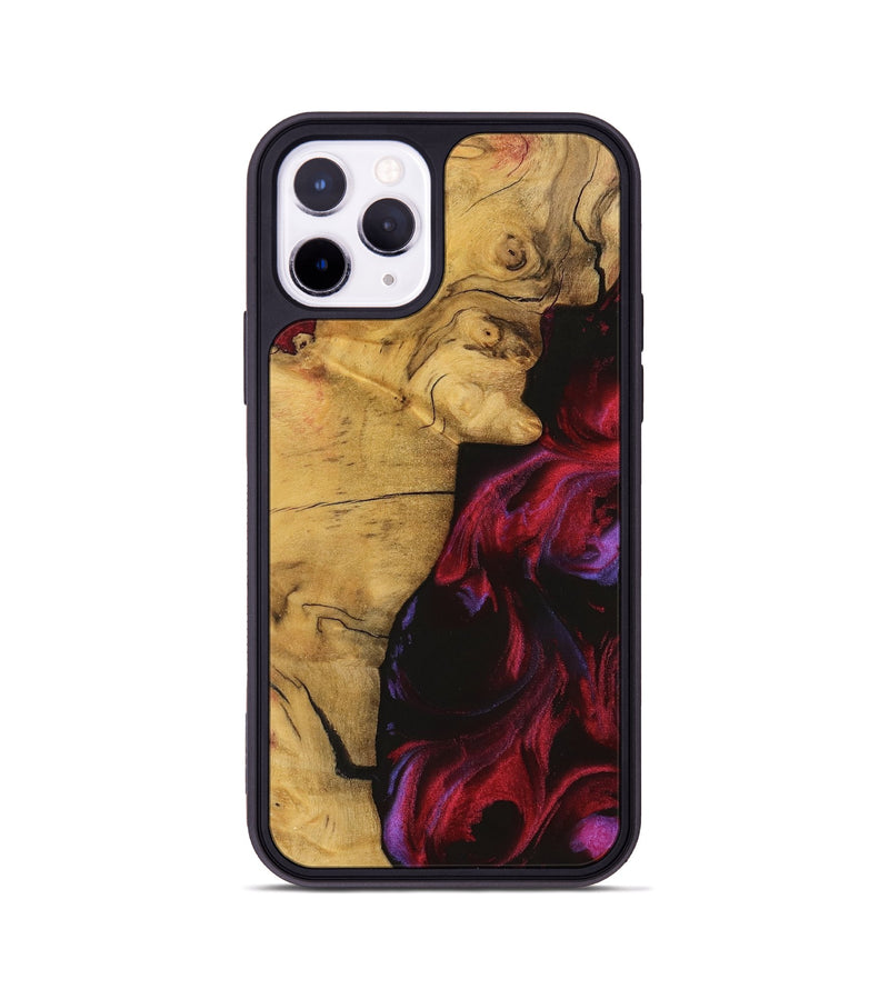 iPhone 11 Pro Wood Phone Case - Fayina (Red, 740339)