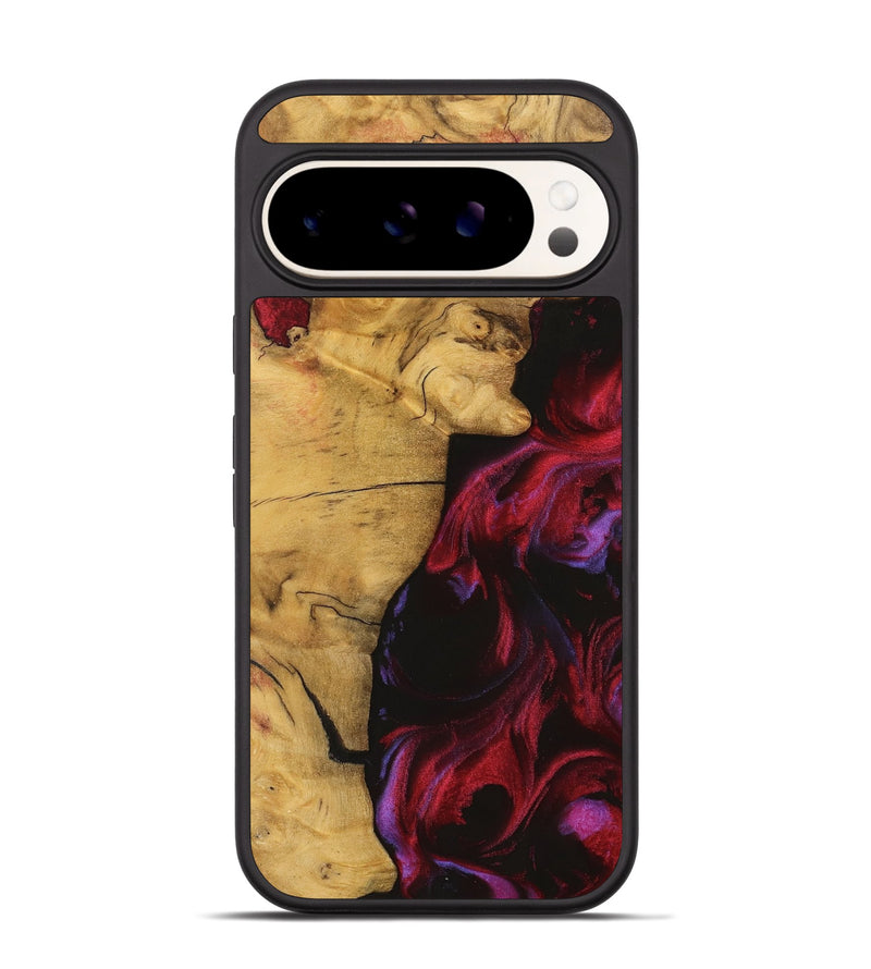 Pixel 9 Pro Wood Phone Case - Fayina (Red, 740339)