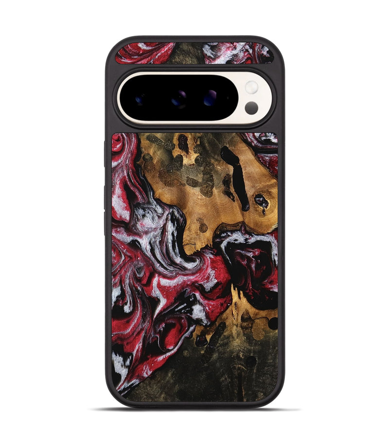 Pixel 9 Pro Wood Phone Case - Ashok (Red, 740344)