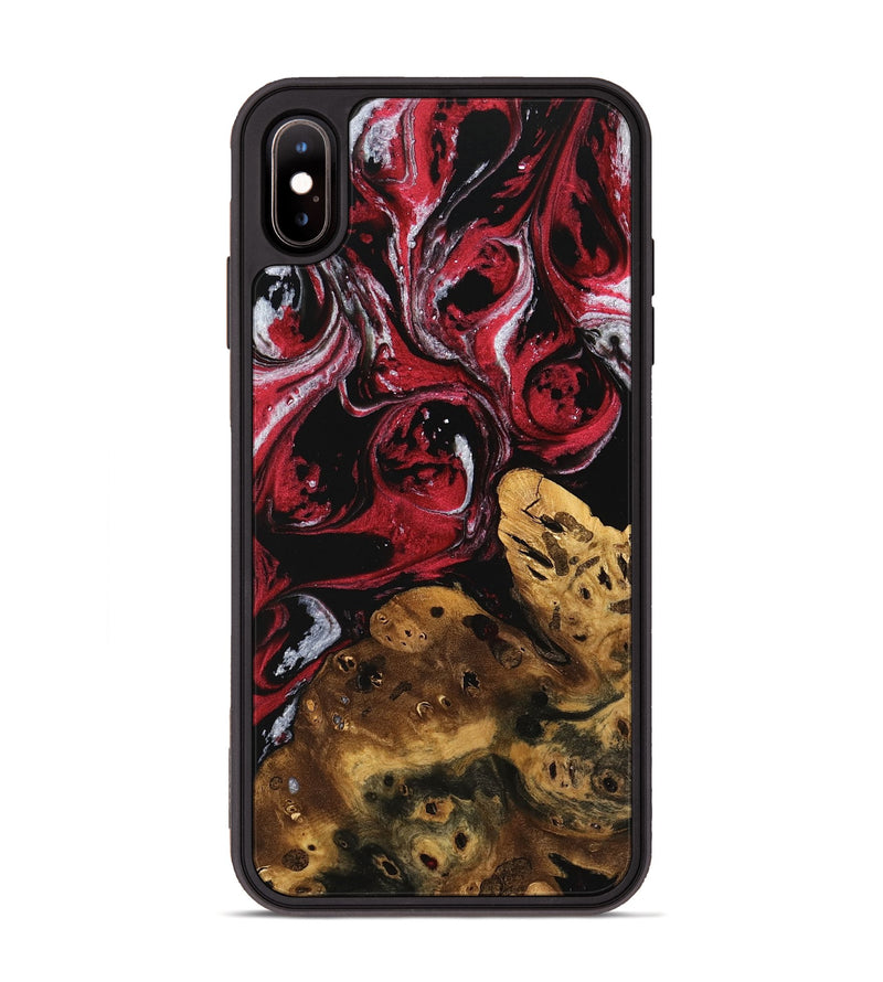 iPhone Xs Max Wood Phone Case - Eris (Red, 740345)