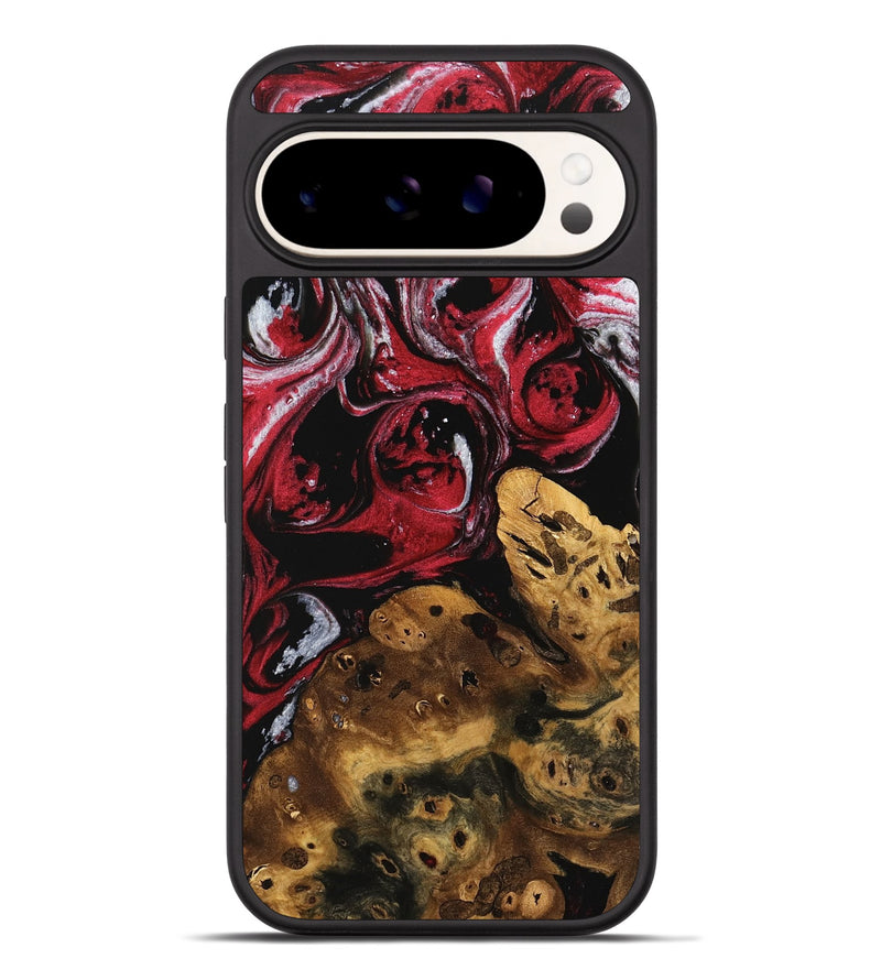 Pixel 9 Pro XL Wood Phone Case - Eris (Red, 740345)