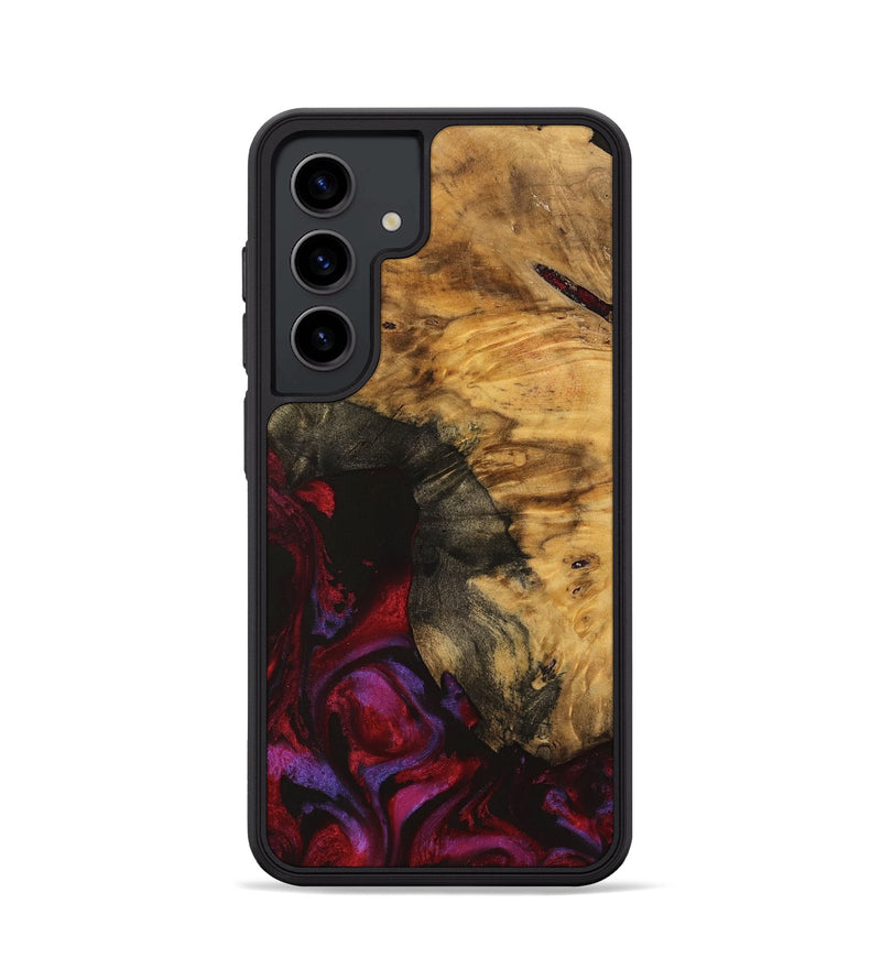 Galaxy S24 Wood Phone Case - Aaron (Red, 740356)