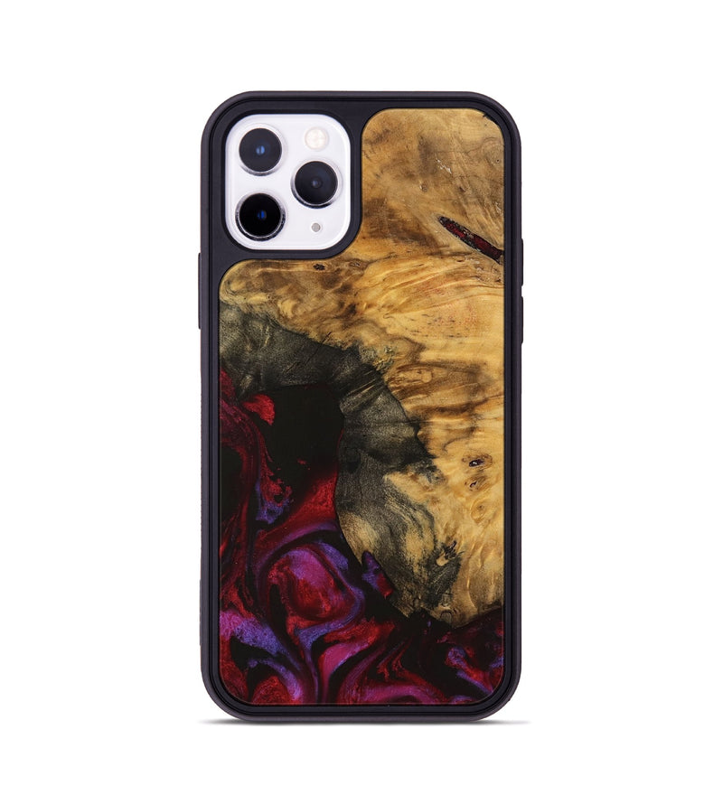 iPhone 11 Pro Wood Phone Case - Aaron (Red, 740356)