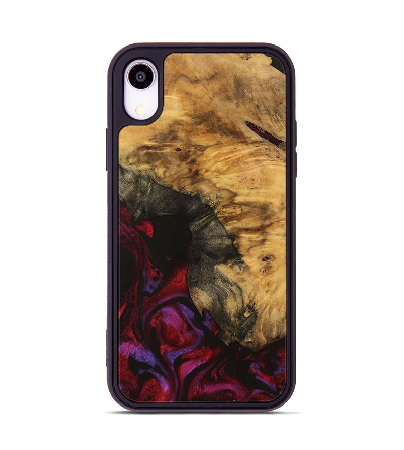 iPhone Xr Wood Phone Case - Aaron (Red, 740356)