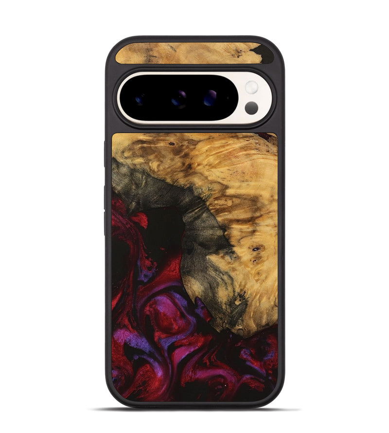 Pixel 9 Pro Wood Phone Case - Aaron (Red, 740356)