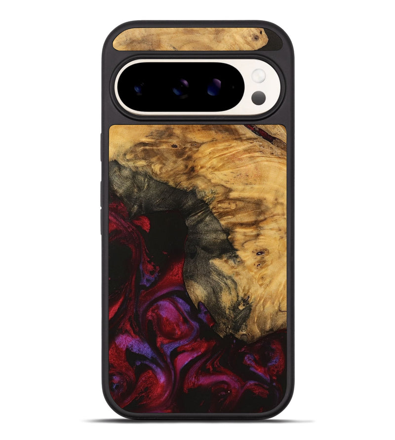 Pixel 9 Pro XL Wood Phone Case - Aaron (Red, 740356)