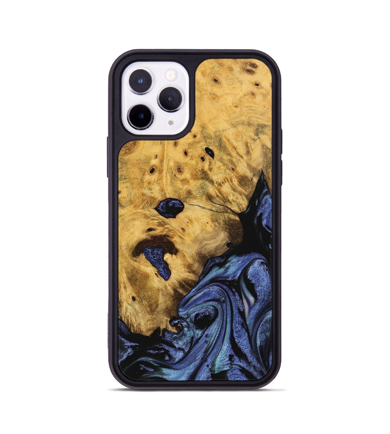 iPhone 11 Pro Wood Phone Case - Tessie (Blue, 740370)