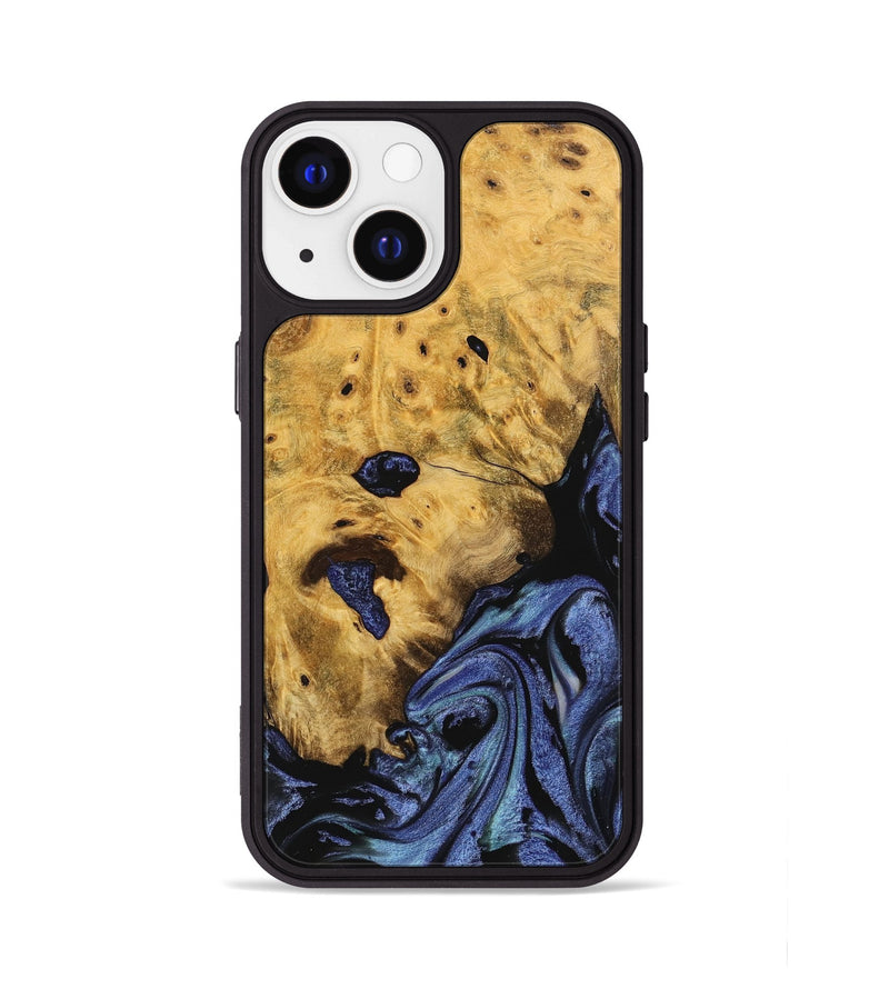 iPhone 13 Wood Phone Case - Tessie (Blue, 740370)